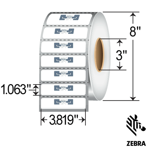Zebra DogBone RFID Label